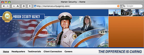 website design marionsecurityagency.com